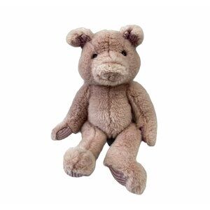 Russ Berrie "Pigmallion" Pink Pig Stuffed Animal 15" Plush Corduroy Feet Ears